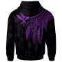 Polynesian Hawaii Kanaka Maoli Hoodie - Polynesian Wings (Purple)