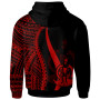 Vanuatu Hoodie Red - Tentacle Tribal Pattern