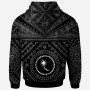 Chuuk Personalised Hoodie - Chuuk Seal With Polynesian Tattoo Style ( Black)