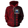 Samoa Hoodie - Samoa Coat Of Arms Polynesian Tattoo Style