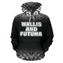 Wallis And Futuna All Over Hoodie - Polynesian Fog Black Style