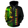 Tuvalu Polynesian Personalised Custom Hoodie Line Reggae