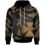 Wallis And Futuna Polynesian Custom Personalised Hoodie - Poly Tattoo Gold Version