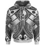 YAP Hoodie - White Seal with Polynesian Tattoo