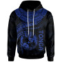 Tonga Polynesian Hoodie - Tonga Waves (Blue)