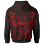 Vanuatu Custom Personalised Polynesian Hoodie - Vanuatu Red Seal Camisole Hibiscus Style