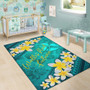 Wallis And Futuna Polynesian Area Rug - Plumeria With Blue Ocean Polynesian 6