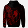 Yap Hoodie - Polynesian Pattern Style Red Color