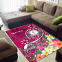 Kosrae Custom Personalised Area Rug - Turtle Plumeria (Pink) Polynesian 7