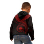 Marshall Islands Polynesian Personalised Hoodie - Marshall Islands Waves (Red)