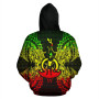 Vanuatu Polynesian ll Over Hoodie Map Reggae