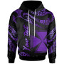 Wallis And Futuna Polynesian Custom Personalised Hoodie - Poly Tattoo Purple Version