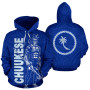 Chuuk Hoodie - Micronesia Chuukese Warrior Flag Color