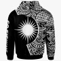 Marshall Islands Hoodie - Hook Tattoo Black Color