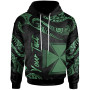 Wallis And Futuna Polynesian Custom Personalised Hoodie - Poly Tattoo Green Version