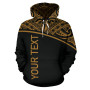 Guam All Over Custom Personalised Hoodie - Gold Curve
