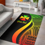 Wallis and Futuna Custom Personalised Area Rug - Reggae Polynesian Tentacle Tribal Pattern Polynesian 1