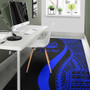 Vanuatu Custom Personalised Area Rug - Blue Polynesian Tentacle Tribal Pattern Polynesian 4