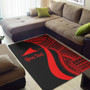 Tokelau Custom Personalised Area Rug - Red Polynesian Tentacle Tribal Pattern Polynesian 2