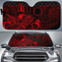 Cook Islands Auto Sun Shades Turtle Hibiscus Red