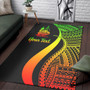 New Caledonia Custom Personalised Area Rug - Reggae Polynesian Tentacle Tribal Pattern Polynesian 3