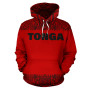Tonga All Over Hoodie - Polynesian Red And Black