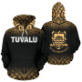 Tuvalu Polynesian Hoodie Fog Gold