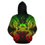 Tuvalu Polynesian ll Over Hoodie Map Reggae