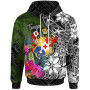 Tonga Hoodie - Turtle Plumeria Banana Leaf