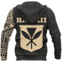 Polynesian Hoodie - Kanaka Maoli Flag Polynesian Tattoo Style New