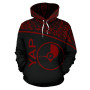 Yap All Over Hoodie - Micronesia Curve Red Style