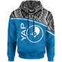 Yap All Over Hoodie - Micronesia Curve Blue Style