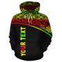 Wallis and Futuna Polynesian Personalised Custom Hoodie - Reggae Curve