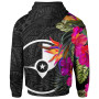 Yap Hoodie - Hibiscus Polynesian Pattern