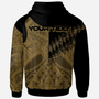 Wallis and Futuna Custom Personalised Hoodie - Gold Color Symmetry Style