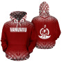 Vanuatu All Over Hoodie - Fog Red