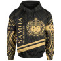 Samoa Hoodie - In My Heart Style Polynesian Patterns Gold Color