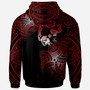 Tonga Polynesia Custom Personalized Hoodie - Tonga Tribal Flower Red