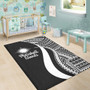 Marshall Islands Area Rug - White Polynesian Tentacle Tribal Pattern Polynesian 5