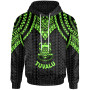 Tuvalu Hoodie - Polynesian Armor Style Green