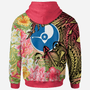 Yap State Hoodie - Flowers Tropical With Sea Animals