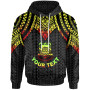 Tuvalu Custom Personalised Hoodie - Polynesian Armor Style Reagge