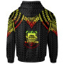 Tuvalu Custom Personalised Hoodie - Polynesian Armor Style Reagge