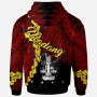 Papua New Guinea Madang Province Polynesian Hoodie - Tribal Wave Tattoo