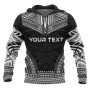 Kanaka Maoli Polynesian Chief Custom Personalised Hoodie - Black Version