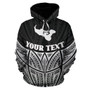 Tonga Polynesian Custom Personalised Hoodie Black Pride Map nd Seal