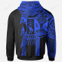 (Custom Personalised Text) Samoa All Over Hoodie - Samoa Coat Of Arms Blue New