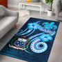 Samoa Area Rug -Turtle and Tribal Tattoo Of Polynesian Polynesian 6