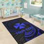 Wallis And Futuna Polynesian Custom Personalised Area Rug - Blue Tribal Wave Polynesian 6