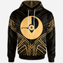 Yap State Hoodie - Yap State Seal Gold Tribal Patterns